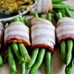 Involtini di fagiolini e pancetta