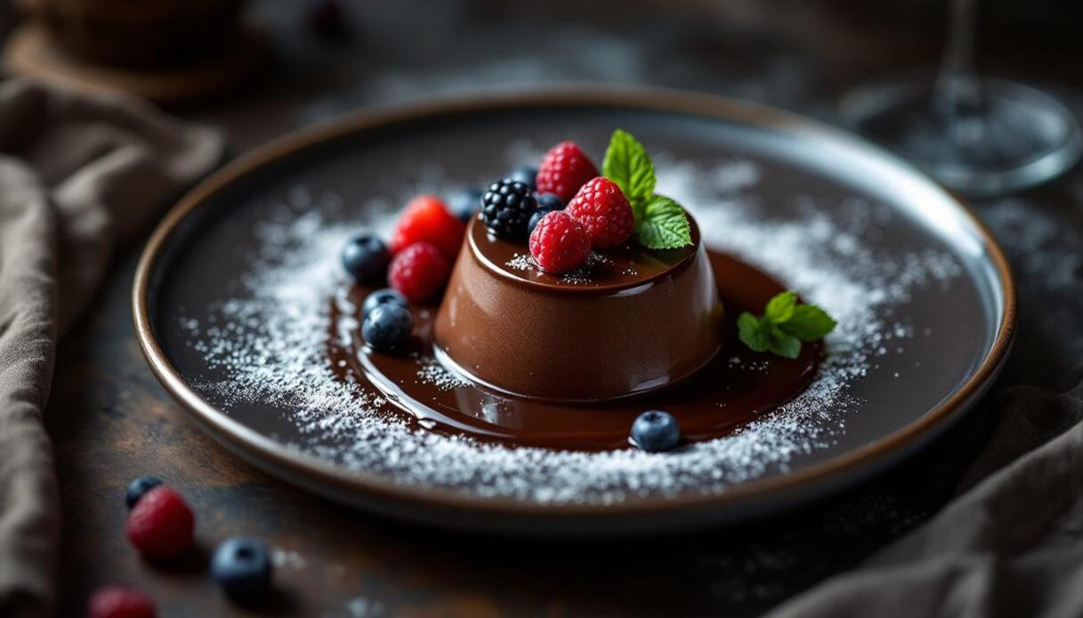 Panna cotta al cioccolato