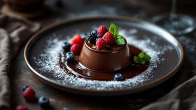 Panna cotta al cioccolato
