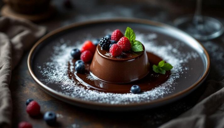 Panna cotta al cioccolato