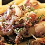 Penne salsiccia e radicchio