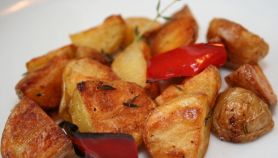 Peperoni e patate al forno croccanti