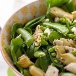 Piselli con carciofi