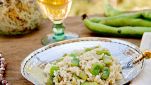 Risotto con piselli e fave