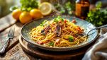 Spaghetti con le acciughe