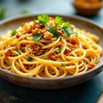 Spaghetti con le acciughe