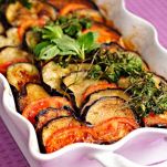 Melanzane vegan in casseruola