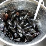 Pasta con melanzane e cozze