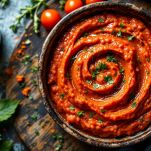 Pesto lasciato riposare.