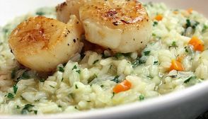 Risotto con le capesante