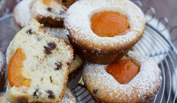 Muffin alle albicocche fresche