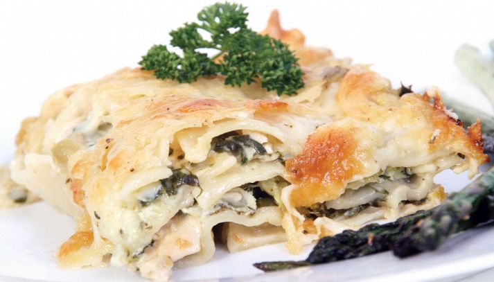 Lasagne asparagi e prosciutto cotto