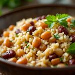 Riso e fagioli borlotti pronto