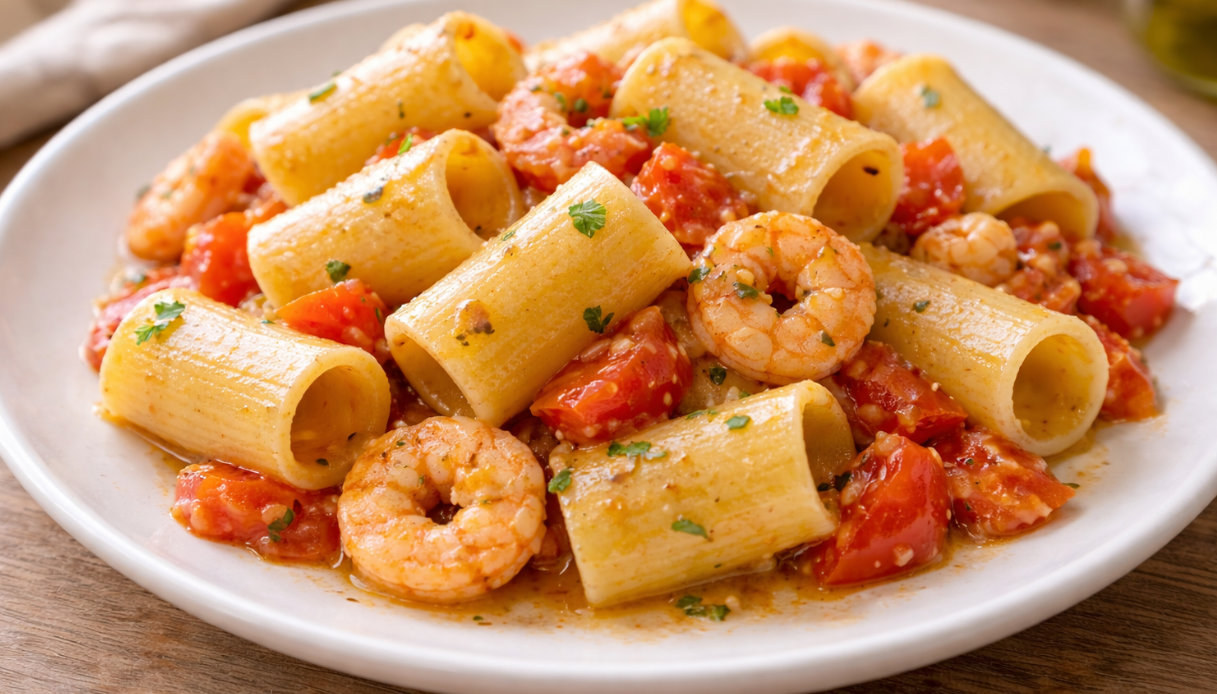 Paccheri ai gamberi
