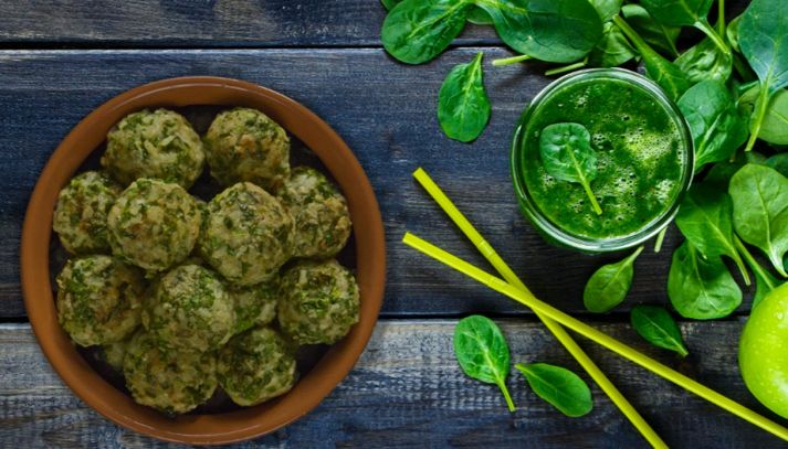 Polpette di spinaci con tofu