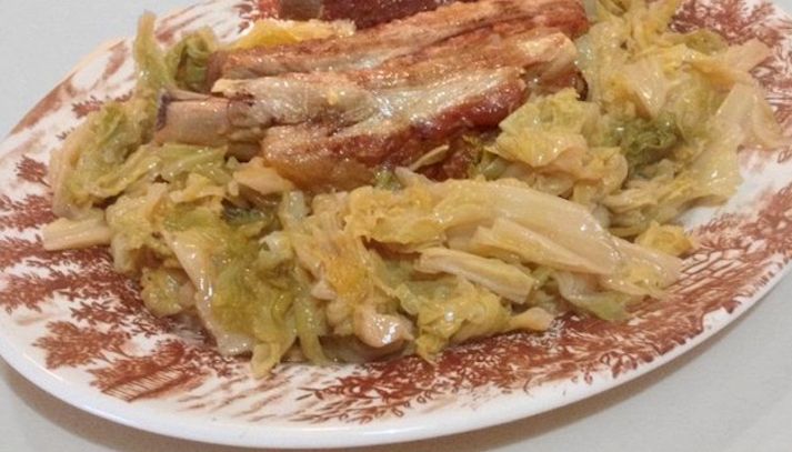 Stinco di maiale con verza