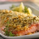 Filetti di salmone al forno con aneto