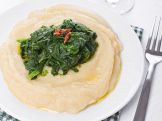 Polenta di ceci con cicoria