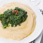 Polenta di ceci con cicoria