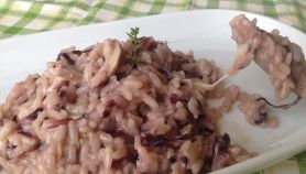 Risotto radicchio e funghi