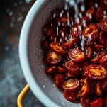 Preparazione dei pomodori e pinoli