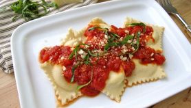 Ravioli ripieni di baccalà