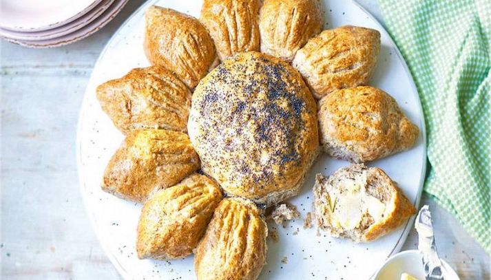 Pane a forma di girasoli