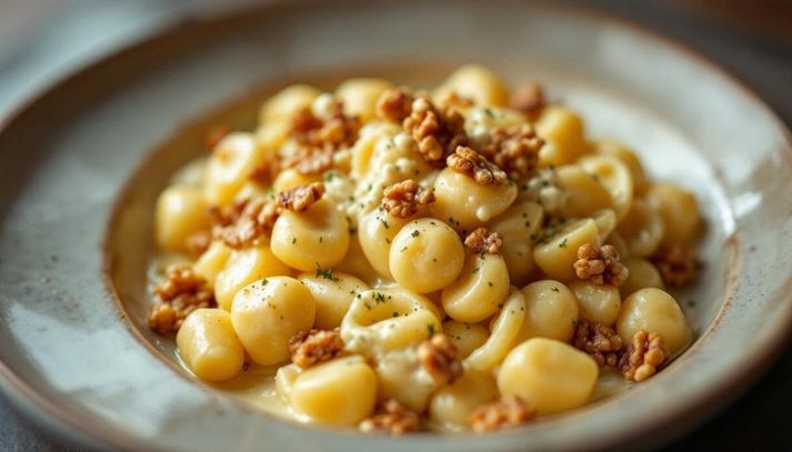 Gnocchi al gorgonzola e noci