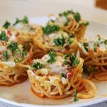 Muffins di spaghetti