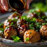 Polpette in agrodolce pronte