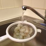 Tapas di gamberi fritti