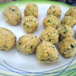 Polpettine con ceci e sgombro