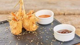 Gamberi fritti in pasta fillo