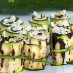 Rotolini di zucchine con prosciutto e formaggio