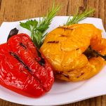 frittata peperoni e basilico