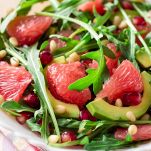 Manzo in carpaccio con pompelmo