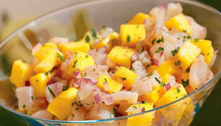 Ceviche con mango