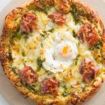 pizzette uova e prosciutto