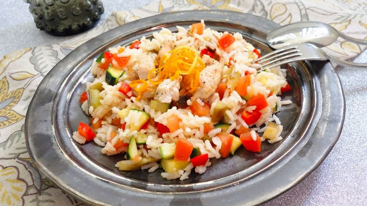 Insalata di Riso Gallo Aroma con verdure e straccetti di tacchino