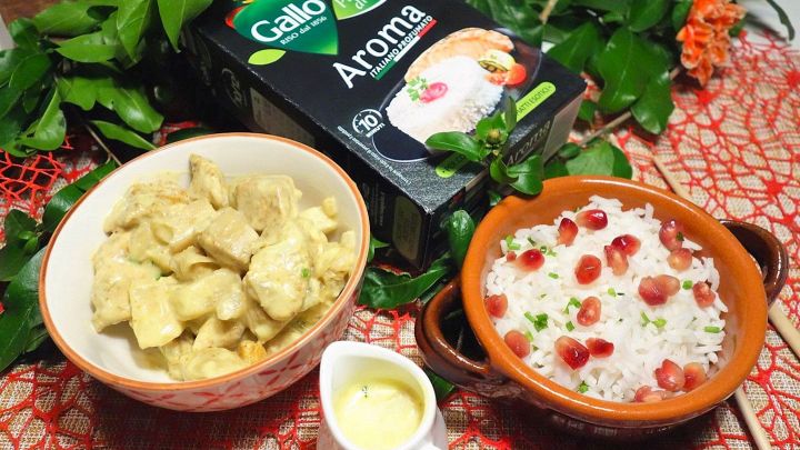 Ricetta Pollo al curry con Riso Gallo Aroma e salsa di mela