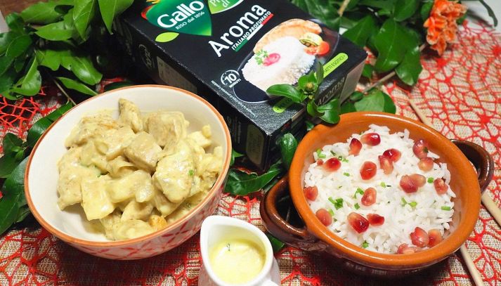 Ricetta Pollo al curry con Riso Gallo Aroma e salsa di mela