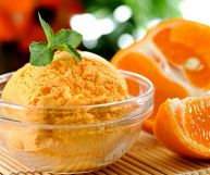 il sorbetto all'arancia è un ingrediente ottimo per tante ricette