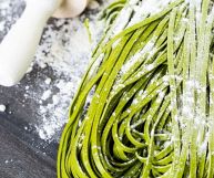 le tagliatelle verdi all'uovo sono un ingrediente ottimo per tante ricette