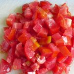 Braciole di maiale pomodori e finocchi