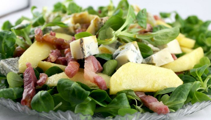 Insalata di crescione e bacon