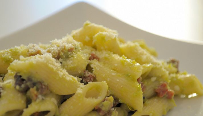 ricetta penne olive ed asparagi