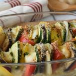 Teglia di verdure gratinate