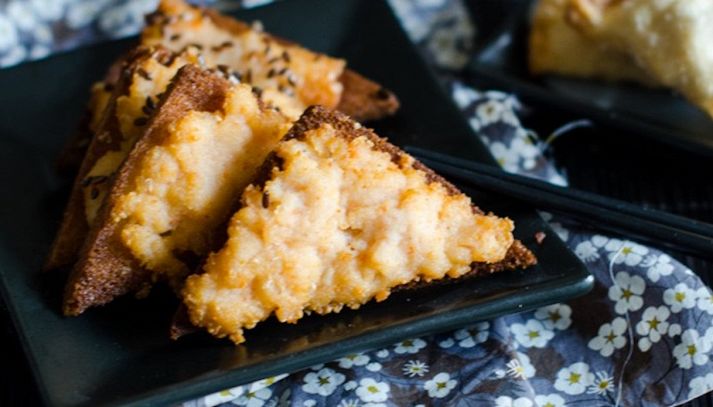 Toast fritti con crema di sogliola