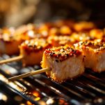 Spiedini di tonno in forno