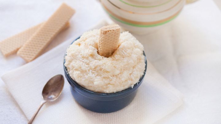 Granita al cocco e latte di mandorle